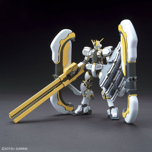RX-78AL Atlas Gundam Thunderbolt Ver Bandai HG Thunderbolt model kit, High Grade Gunpla, Gundam Thunderbolt mobile suit, buildable mecha collectible posed frront right corner figure