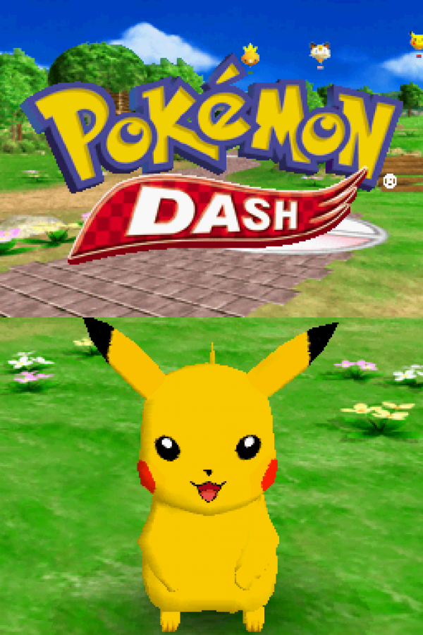 Pokémon Dash home screen for Nintendo DS (DS) racing adventure video game