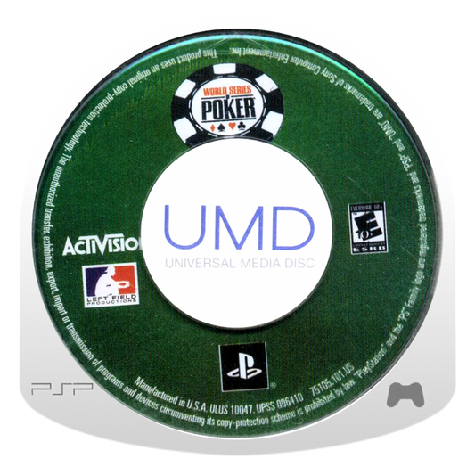 World Series of Poker UMD for PlayStation Portable (PSP) card game simulation