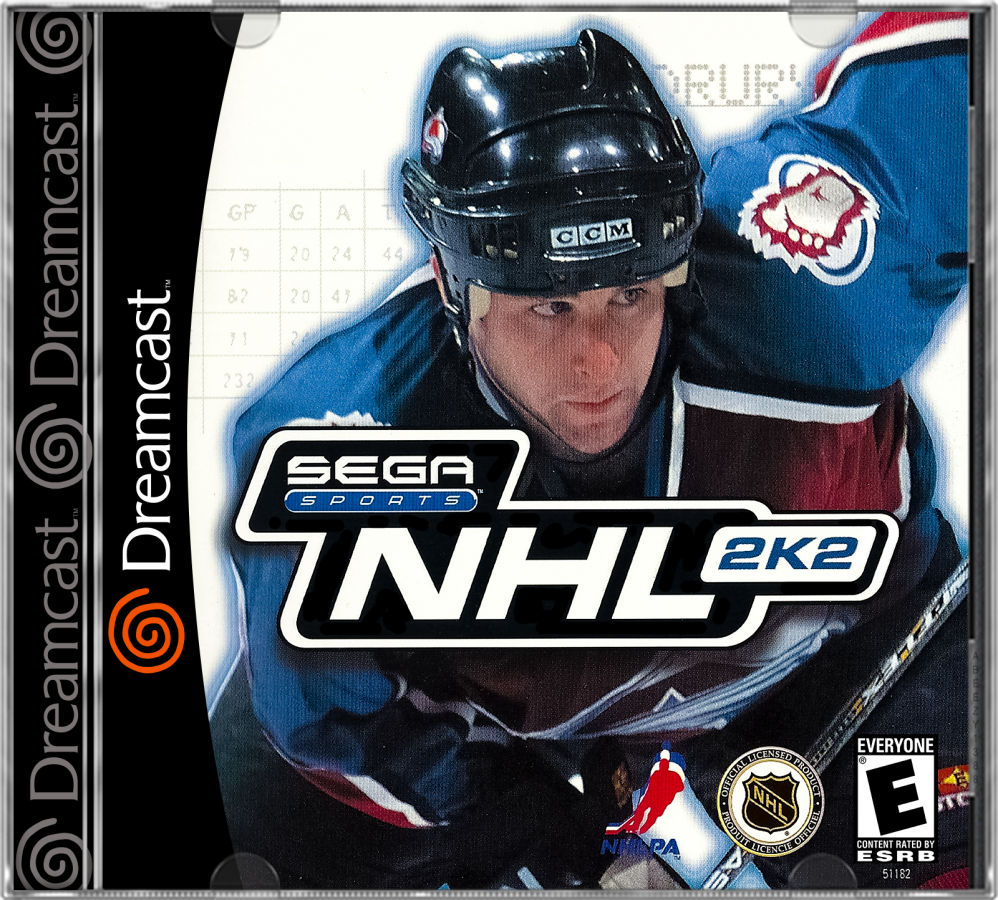 NHL 2K2 Front cover art for Sega Dreamcast (DC) video game