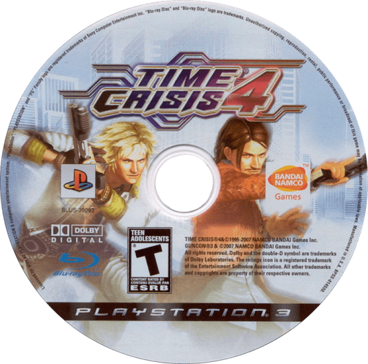 Time Crisis 4 disc for PlayStation 3 (PS3) video game