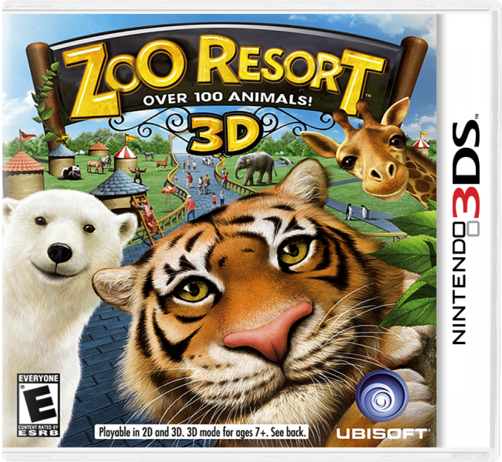 Zoo Resort 3D cover art for Nintendo 3DS (3DS) video game