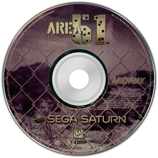 Area 51 disc art for Sega Saturn (SS) video game