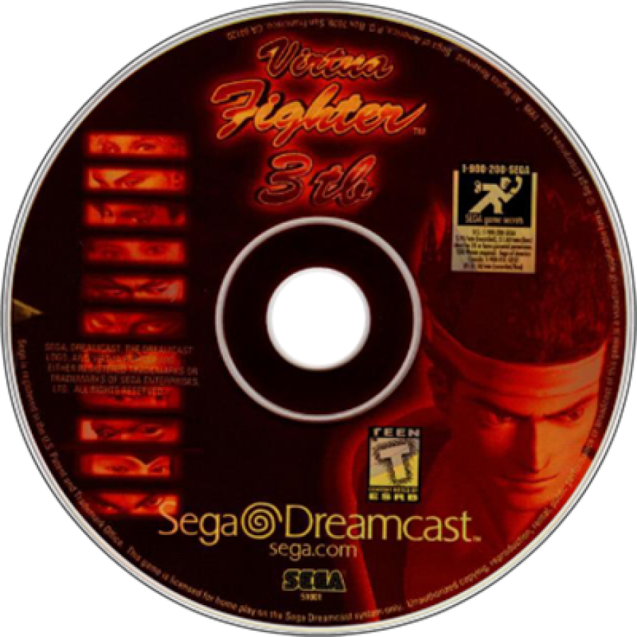 Virtua Fighter 3tb disc art for Sega Dreamcast (DC) video game
