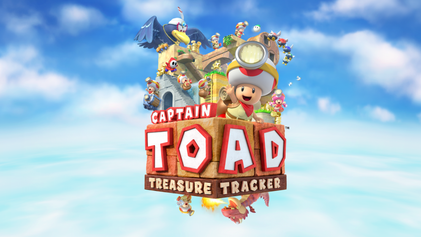 Captain Toad: Treasure Tracker title screen art for Nintendo Wii U (WiiU) video game