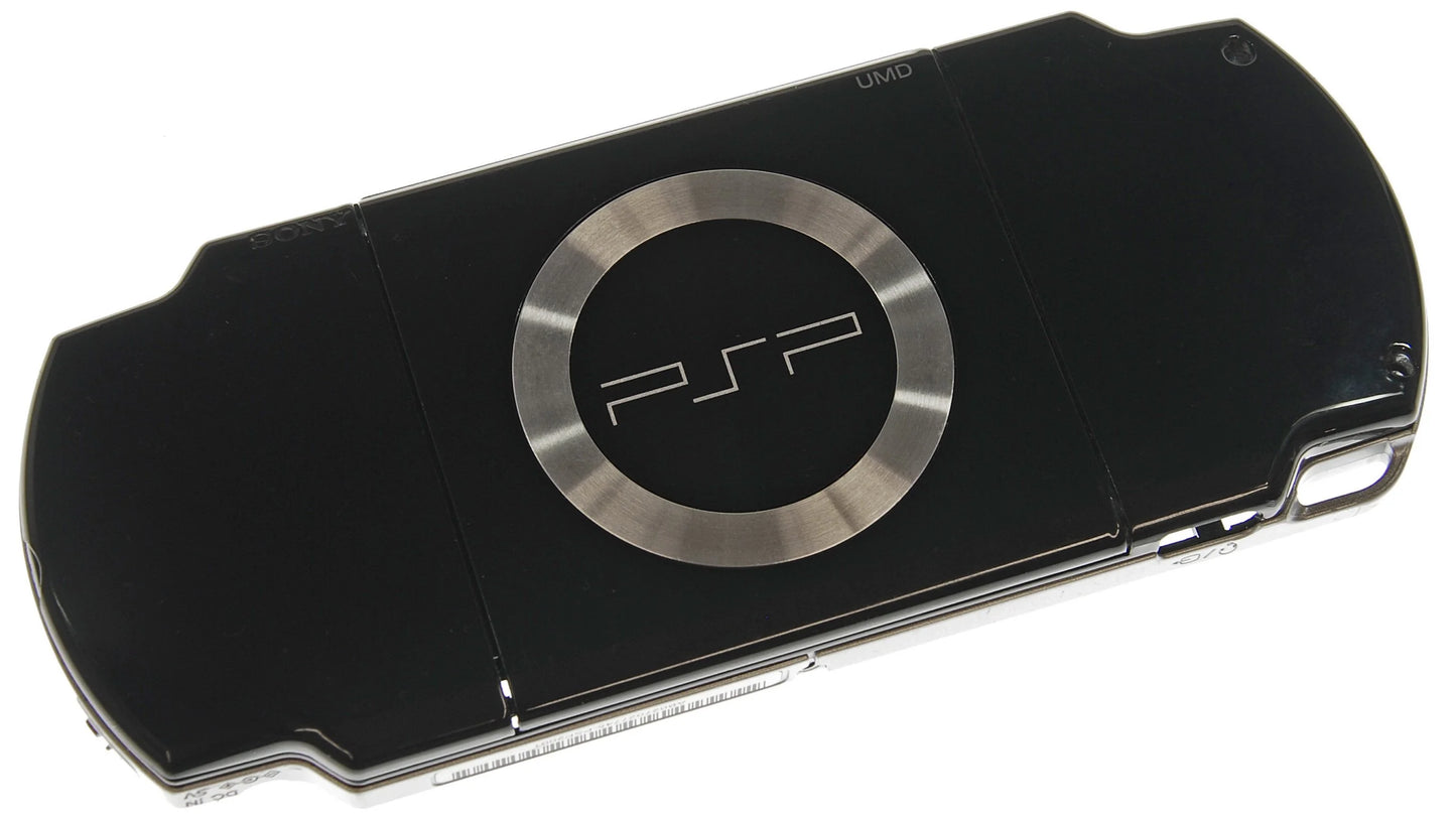 PSP 2000 console Sony PlayStation Portable Slim handheld gaming system PSP 2000 model slim lightweight design portable console UMD disc gaming WiFi multimedia device retro handheld gaming system Sony PSP hardwareback tilt