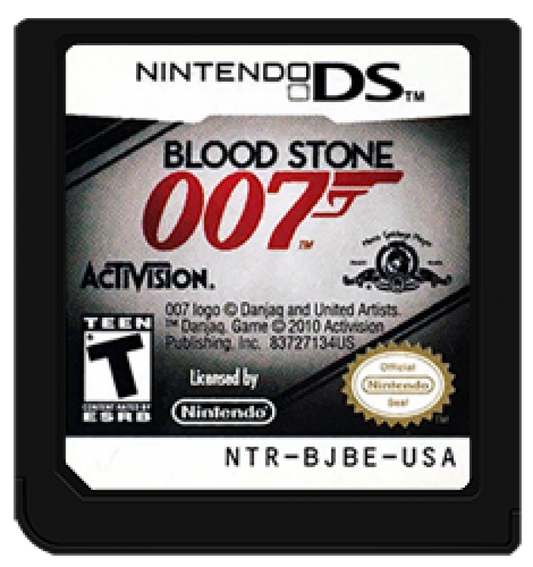 007 Blood Stone cartridge art for Nintendo DS (DS) video game