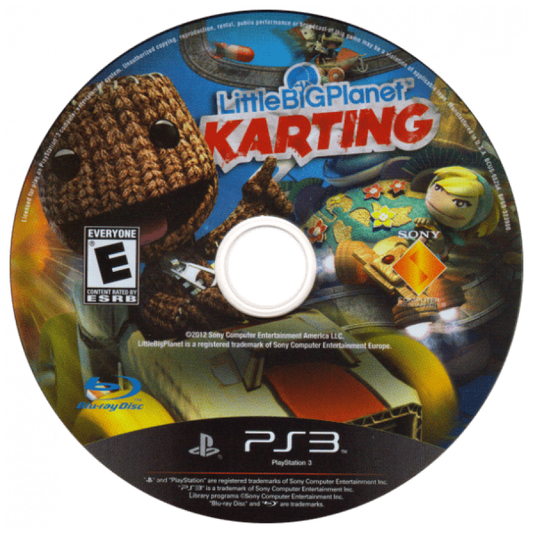 LittleBigPlanet Karting disc art PlayStation 3 (PS3) video game