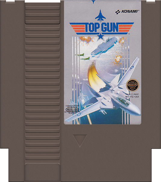 Top Gun cartridge for Nintendo Entertainment System (NES) retro video game