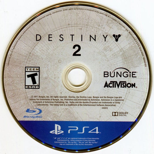 Destiny 2 – PlayStation 4 (PS4) video game disc, online multiplayer shooter by Bungie