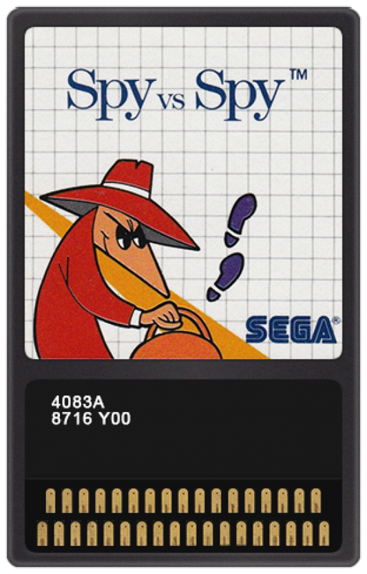 Spy vs. Spy – Sega Master System (SMS) cartridge for action strategy video game
