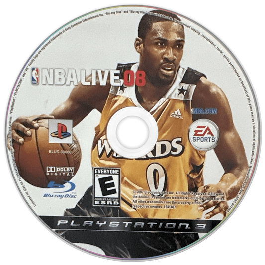 NBA Live 08 disc for PlayStation 3 (PS3) video game