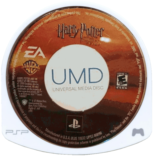 Harry Potter and the Goblet of Fire disc for PlayStation Portable (PSP) action-adventure video game
