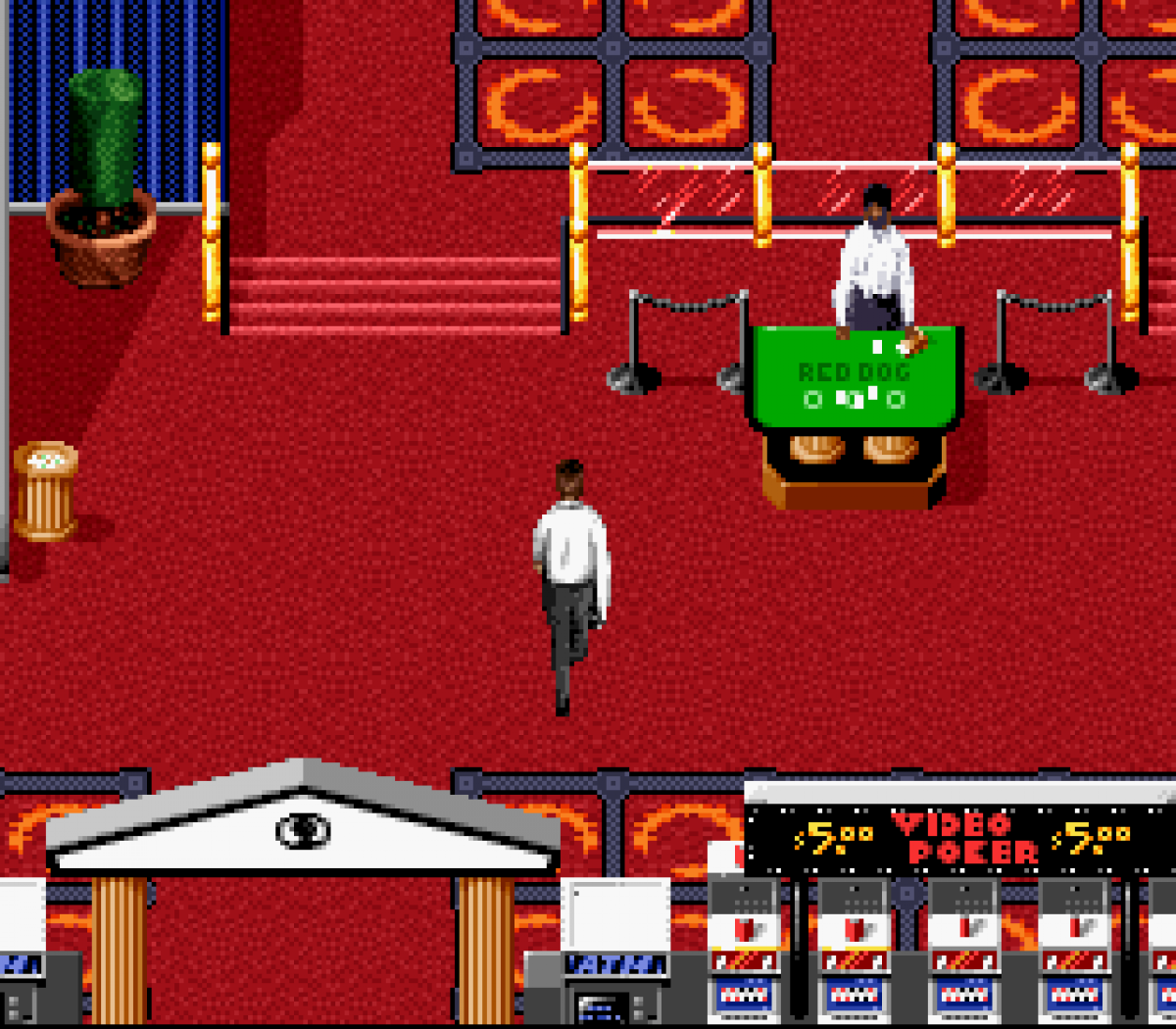 Super Caesars Palace gameplay for Super Nintendo Entertainment System (SNES) video game