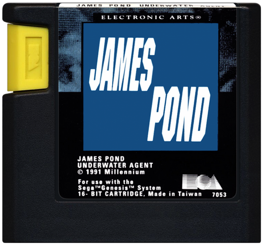 James Pond Nintendo Entertainment System NES for retro video game enthusiasts featuring action platforming gameplay underwater adventure secret agent missions puzzle solving creative level design colorful characters and collectible gaming appeal cartridge