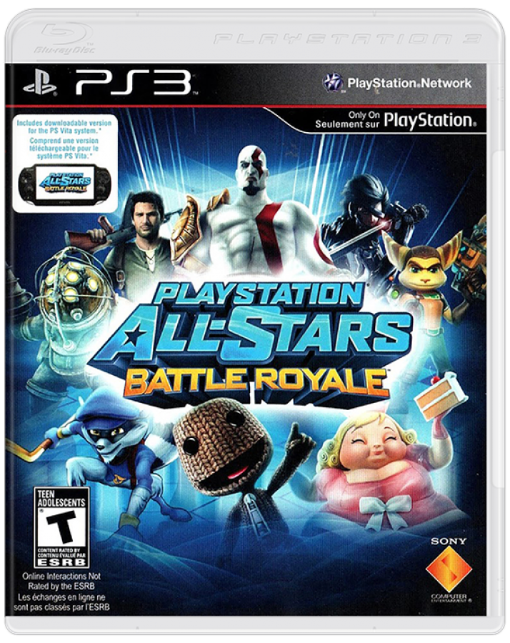 PlayStation All-Stars Battle Royale – PlayStation 3 (PS3) cover art for video game for PS3