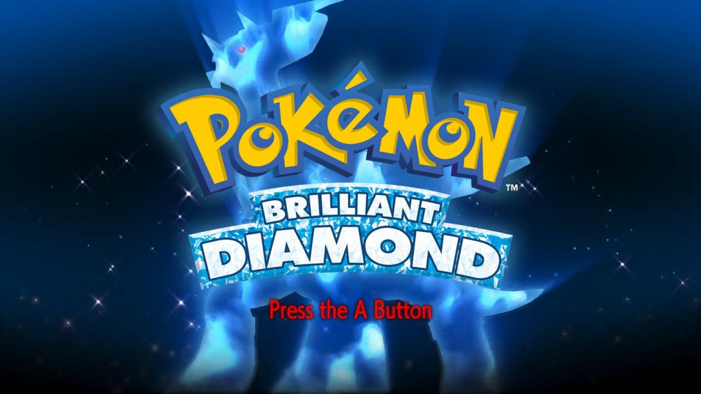 Pokemon: Brilliant Diamond – Nintendo Switch (NS) start page for video game for NS