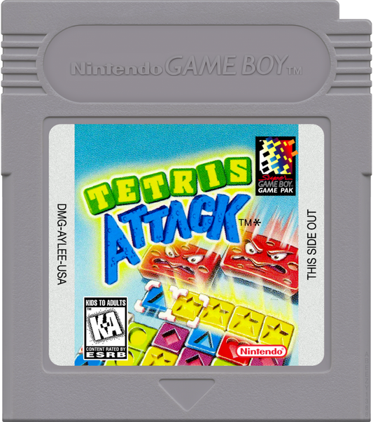 Tetris Attack Game Boy puzzle video game panel matching mechanics Yoshi themed falling blocks combo system cartidge art