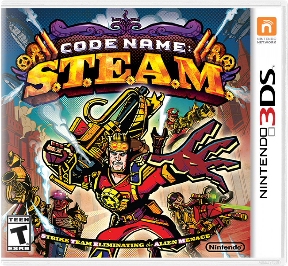 Code Name: S.T.E.A.M. cover art for Nintendo 3DS (3DS) turn-based strategy video game