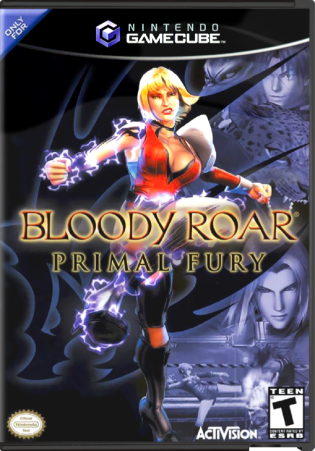 Bloody Roar Primal Fury cover art for Nintendo GameCube fighting video game