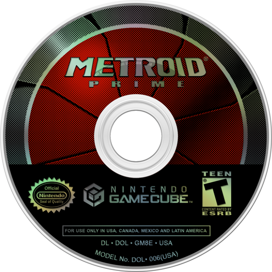 Metroid Prime GameCube GC video game with Metroid Prime 2 Echoes bonus disc, first-person adventure, sci-fi action, Nintendo GameCube special edition disc 1