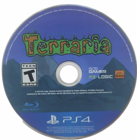 Terraria – PlayStation 4 (PS4) video game disc, action-adventure sandbox game