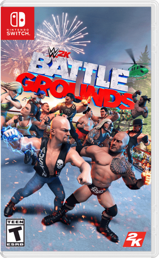 WWE 2K Battlegrounds cover art for Nintendo Switch (NS) video game