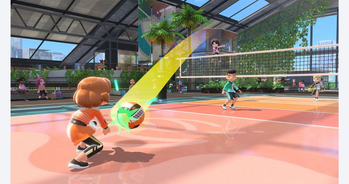 Nintendo Switch Sports with leg strap gameplay image for Nintendo Switch NS video game
