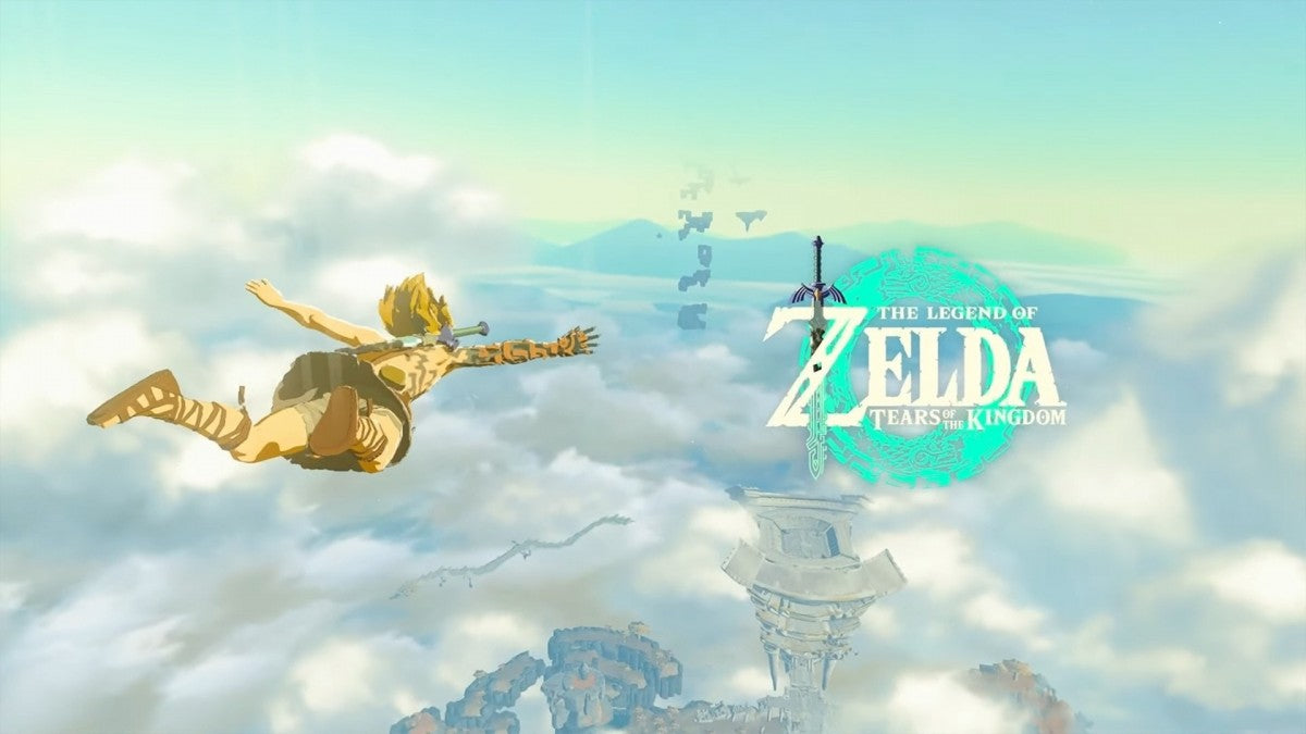 The Legend of Zelda Tears of the Kingdom home screen for Nintendo Switch NS video game