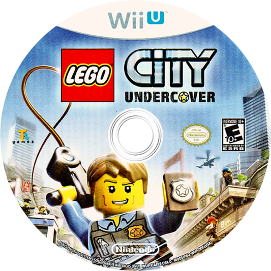 LEGO City Undercover disc art for Nintendo Wii U (WiiU) video game
