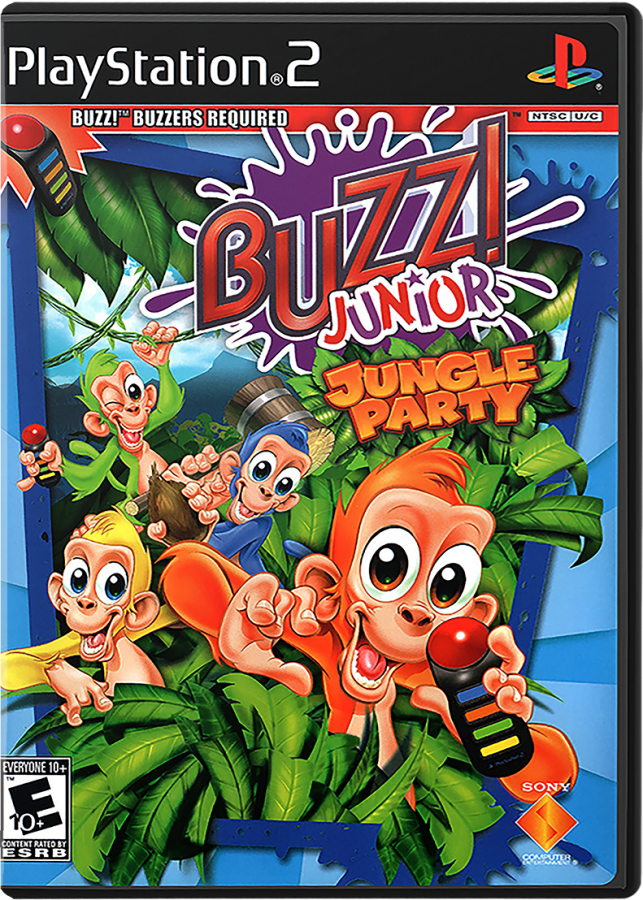 Buzz! Junior: Jungle Party cover art for PlayStation 2 (PS2) video game