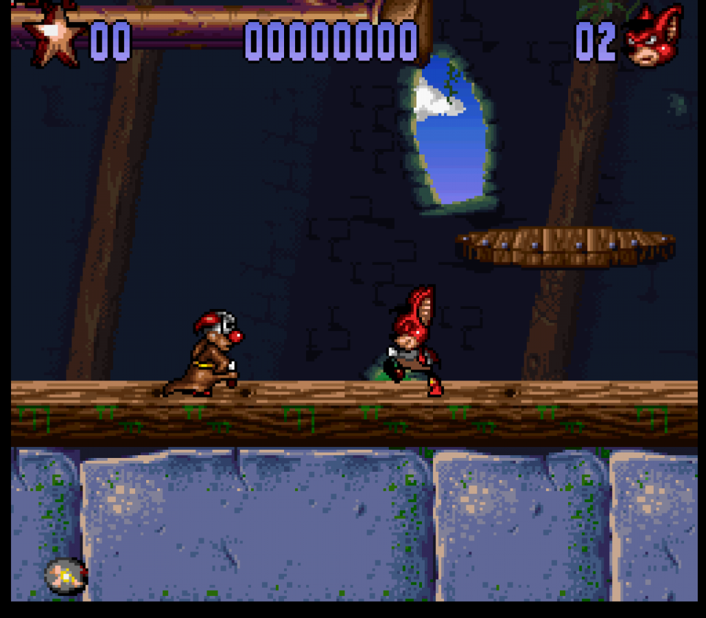Aero the Acro Bat 2 gameplay image for Super Nintendo Entertainment System SNES retro video game