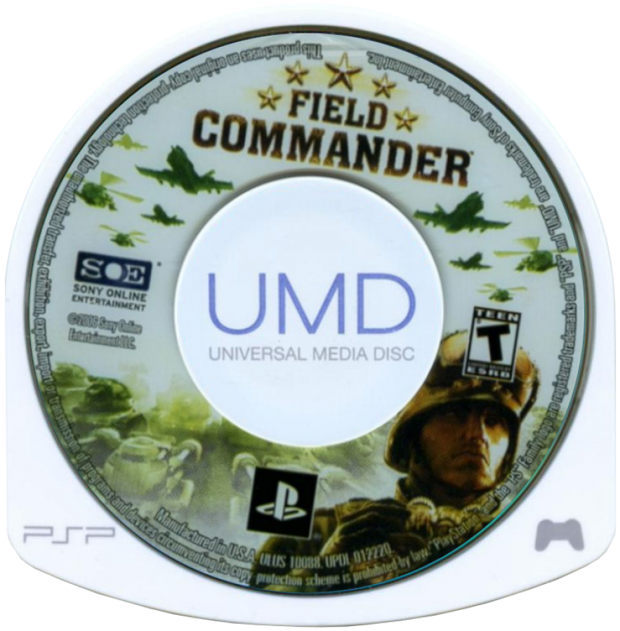 Field Commander – PlayStation Portable (PSP) disc for turn-based strategy video game
