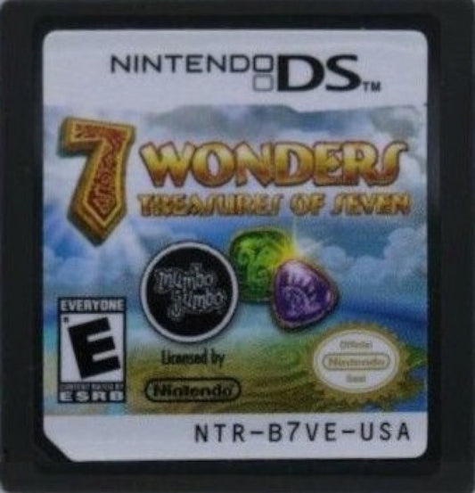 7 Wonders: Treasure of the Seven cartridge art for the Nintendo DS (DS) video game