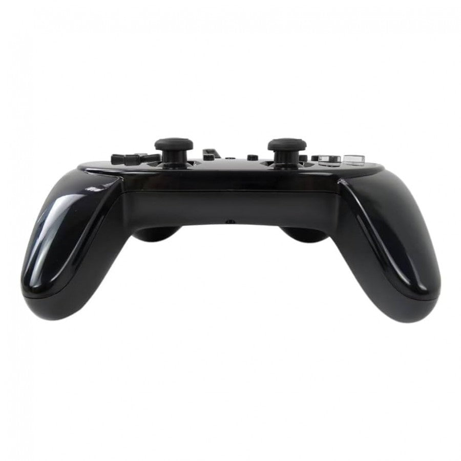 Official Nintendo black Wii Classic Pro controller featuring dual analog sticks, action buttons, shoulder buttons, and ergonomic design for Wii gaming