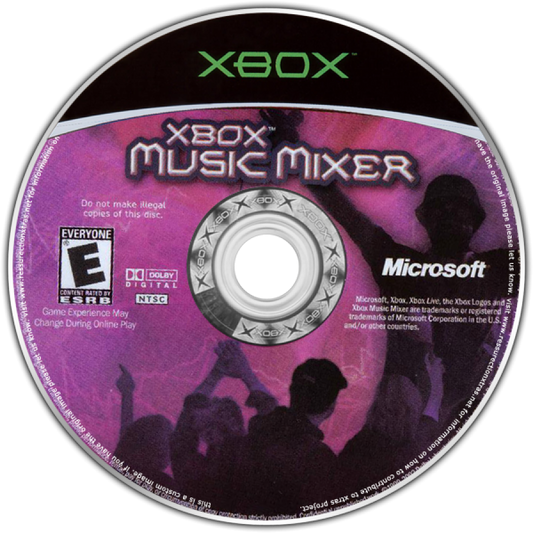 Xbox Music Mixer for Xbox (Xbox), disc music rhythm video game.