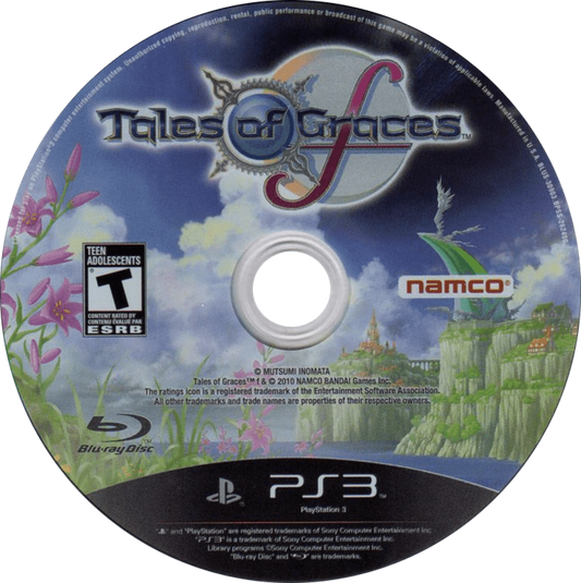 Tales of Graces F for PlayStation 3 (PS3) at Gamers INC, featuring a fast-paced "Style Shift" linear motion battle system and an emotional journey of friendship across the world of Ephinea in this definitive enhanced version of the beloved JRPG classic disc