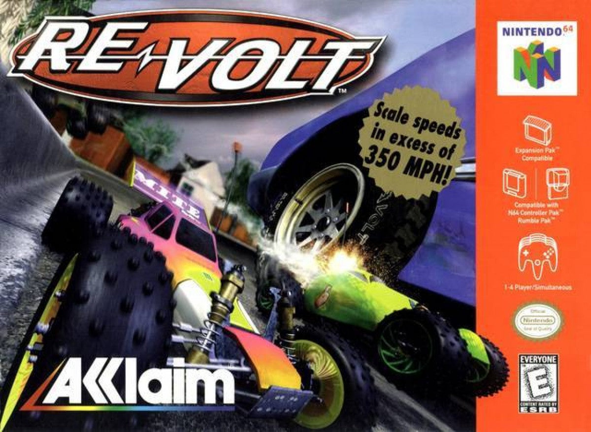 Re Volt cover art for Nintendo 64 N64 video game