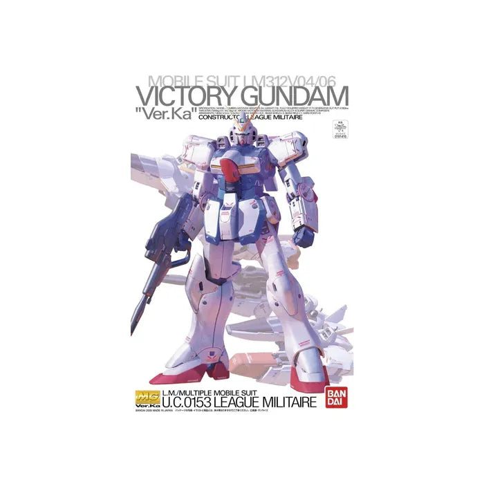 Bandai Hobby MG LM312V04 V Gundam Ver Ka Model Kit Bandai Master Grade Gundam plastic model kit featuring LM312V04 V Gundam Ver Ka from Victory Gundam with detailed parts snap fit assembly poseable joints weapons and display ready mecha figure