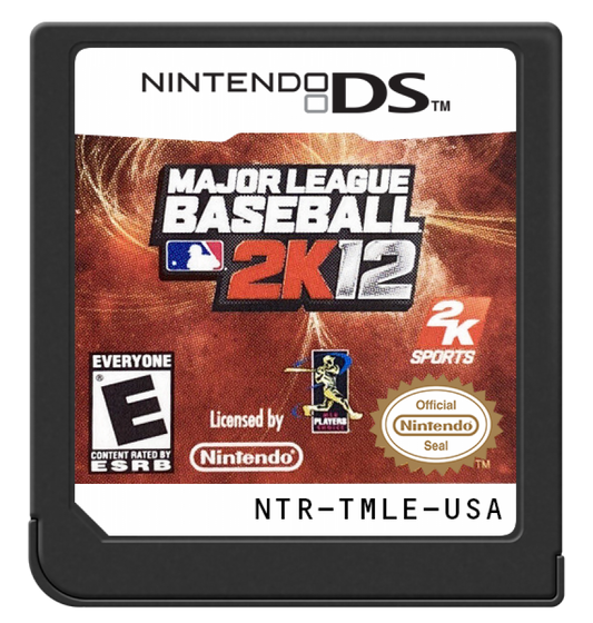 Major League Baseball 2K12 cartridge for Nintendo DS (DS) baseball sports video game