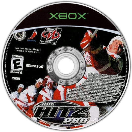 NHL Hitz Pro Xbox featuring realistic hockey gameplay with dynamic action disc