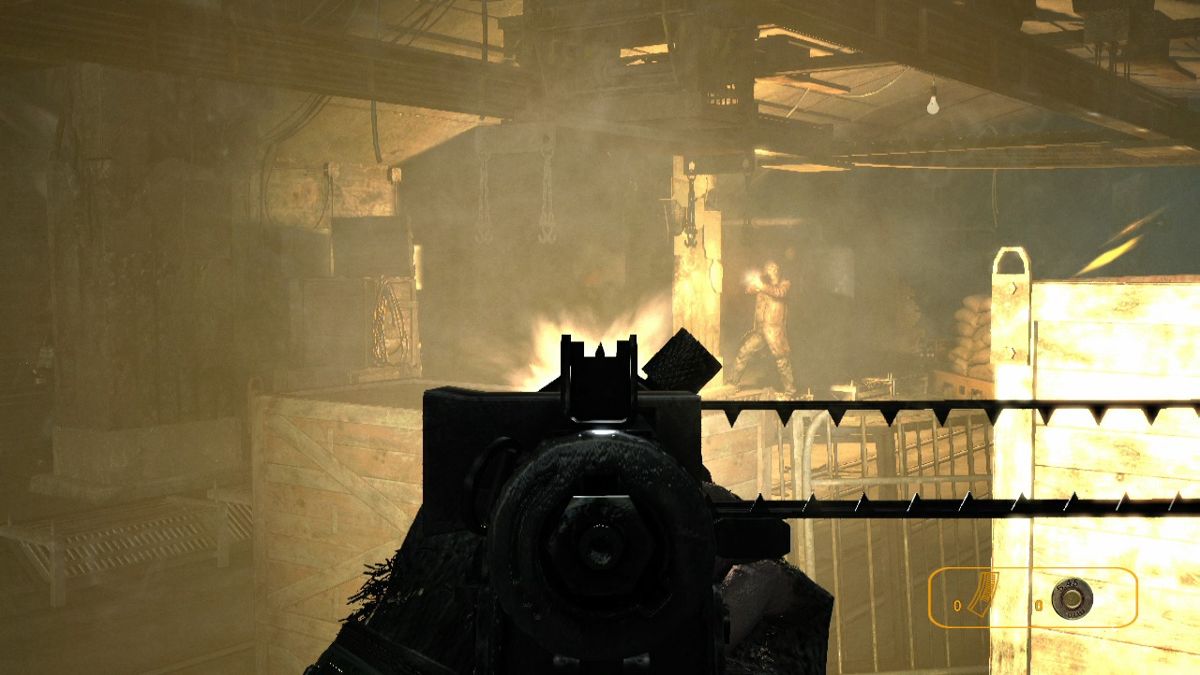 Metro 2033 gameplay for Xbox 360 (X360) post-apocalyptic first-person shooter video game