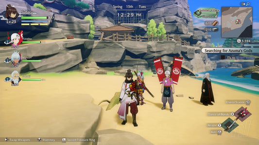 Rune Factory Guardians of Azuma for Nintendo Switch 2 featuring fantasy farming RPG gameplay with action combat and character relationships gameplay