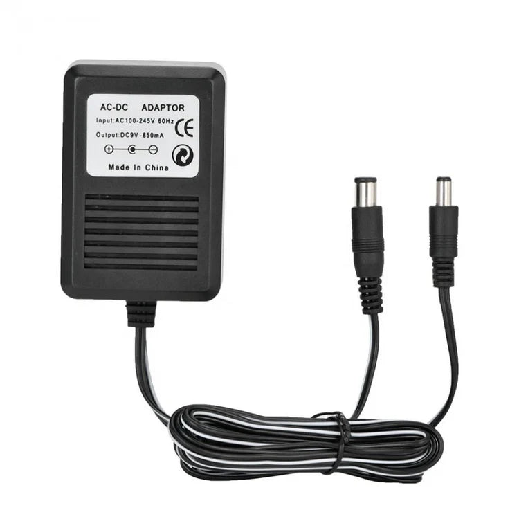 XYAB brand 3-in-1 power adapter compatible with Sega Genesis, Nintendo NES, and Super Nintendo SNES consoles providing reliable AC power