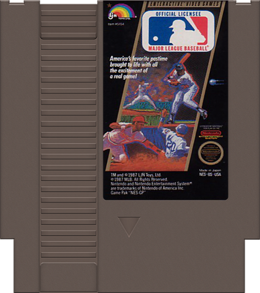 Major League Baseball cartridge for Nintendo Entertainment System (NES) retro video game