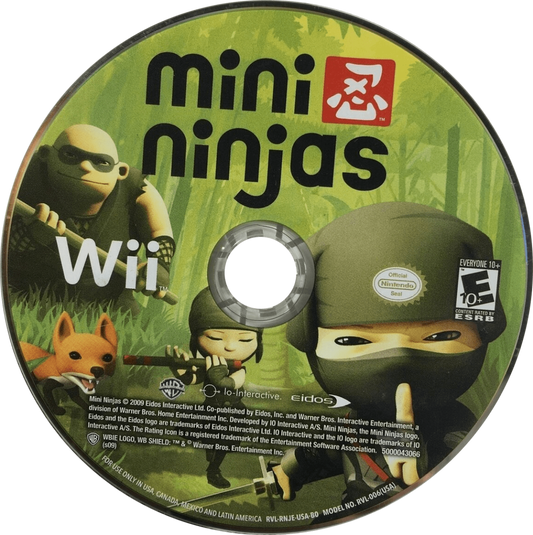 Mini Ninjas – Nintendo Wii (Wii) action-adventure stealth platformer video game disc