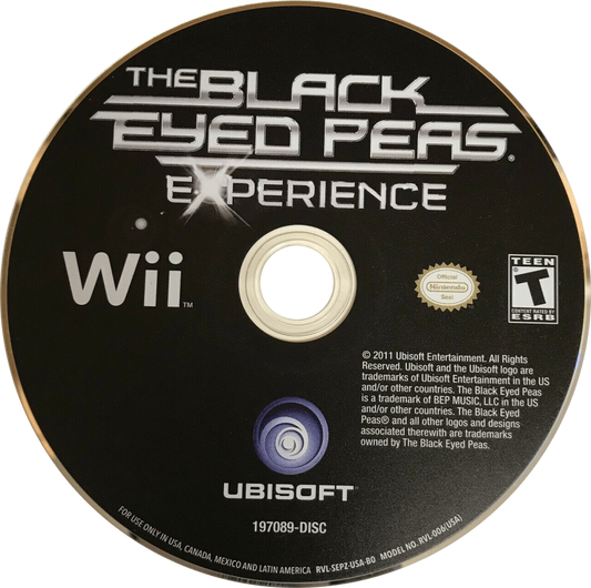The Black Eyed Peas Experience – Nintendo Wii (Wii) dance rhythm music performance video game disc