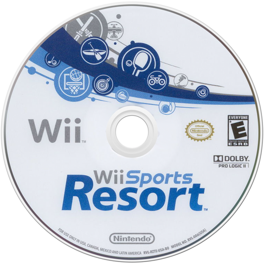Wii Sports Resort disc art for Nintendo Wii (Wii) video game