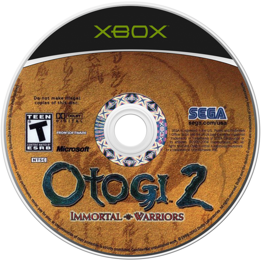 Otogi 2: Immortal Warriors retro Xbox video game Otogi 2 Immortal Warriors action hack and slash demon combat mythological fantasy melee fighting fast paced third person gameplay console title Xbox release disc