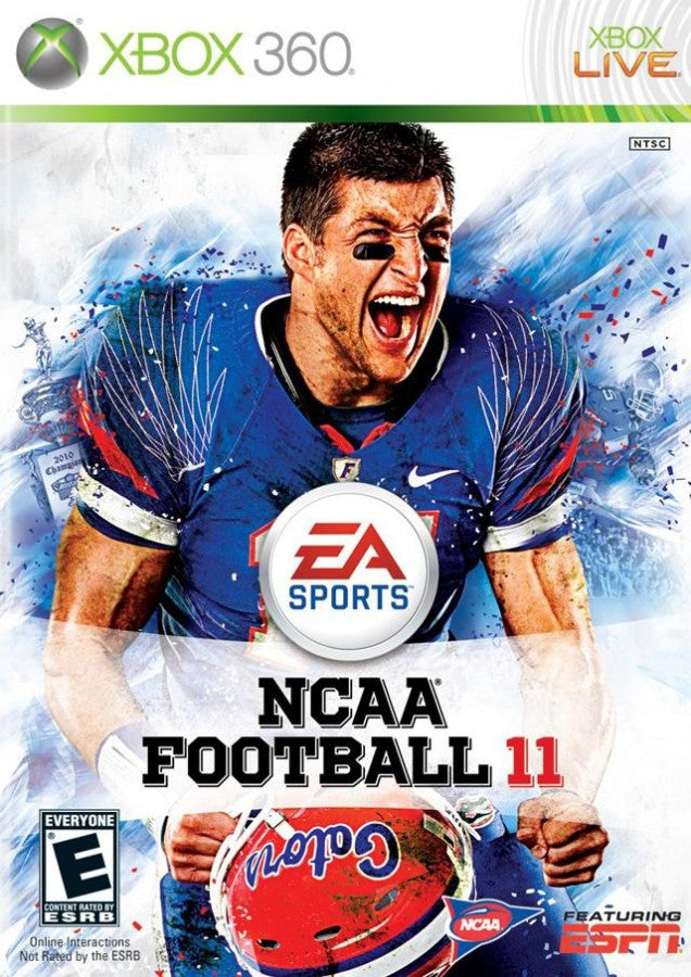 NCAA Football 11 cover art for Xbox 360 (X360) video game